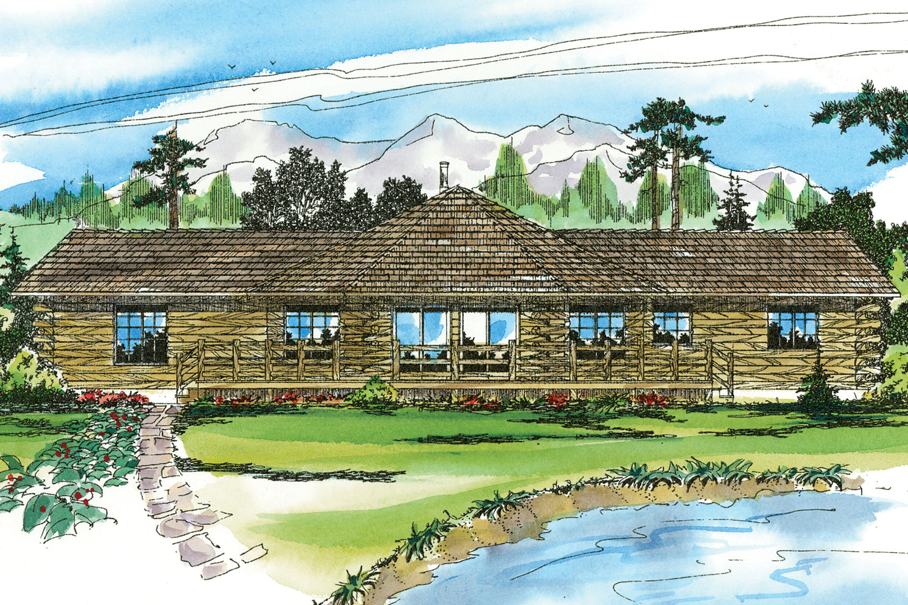 Featured House Plan of the Week, Ridgeline 10-062, Lodge House Plan, Home Plan