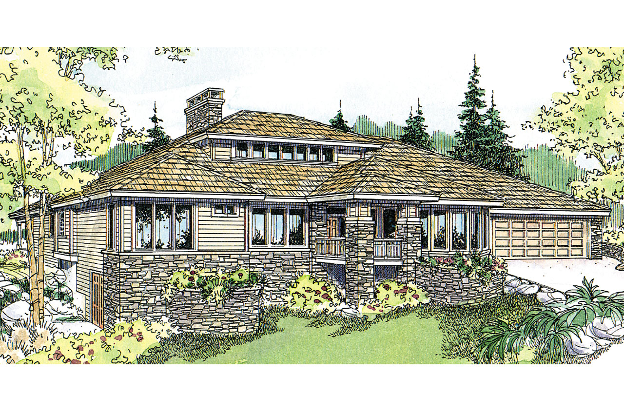 Prairie Style House Plans, Featured House Plan of the Week, Elmhurst 30-452, Home Plan