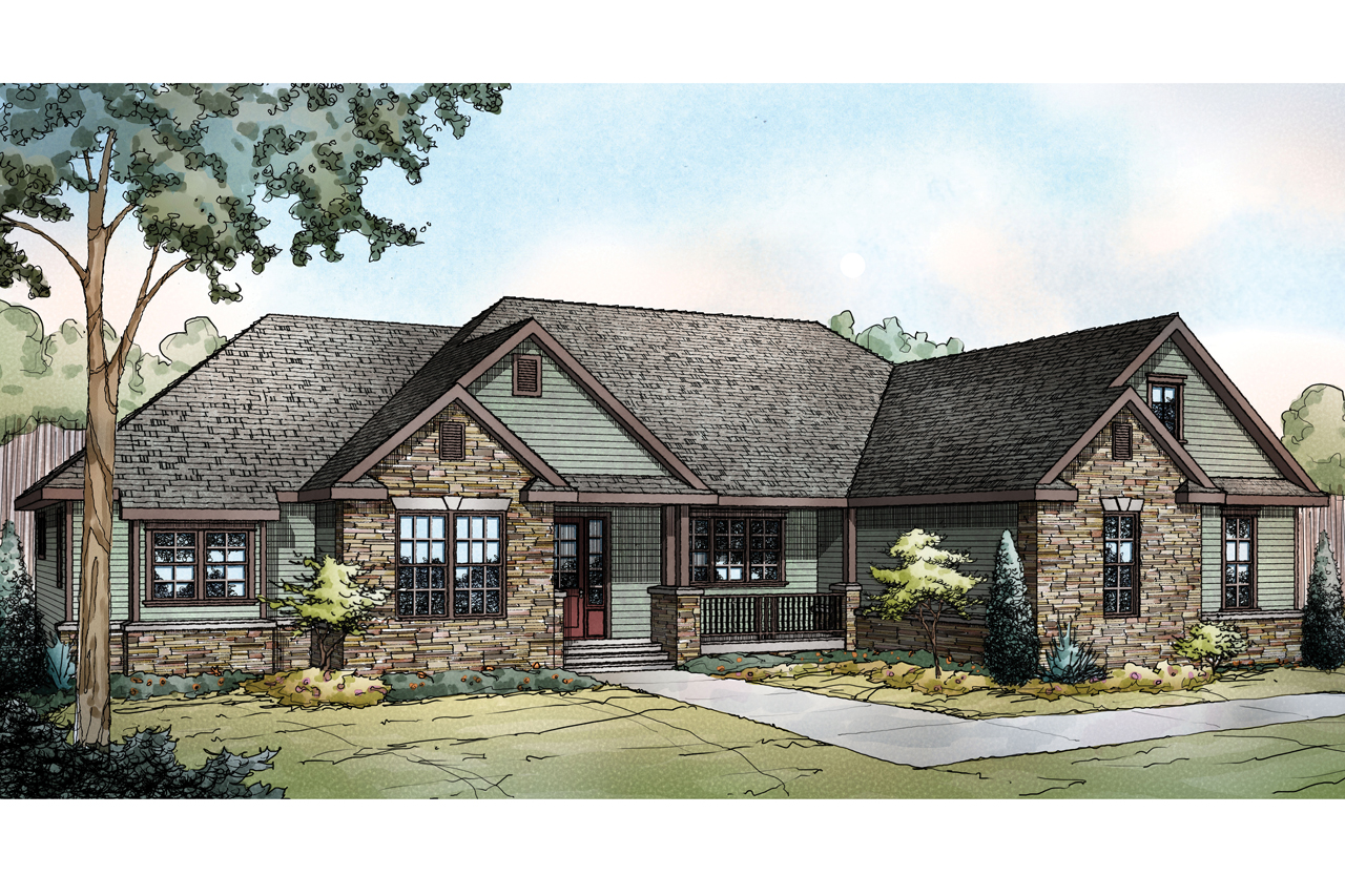 Ranch House Plan, Featured Home Plan of the Week, Manor Heart 10-590