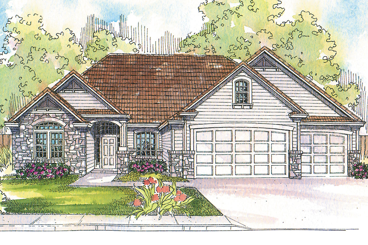 Ranch House Plan, Home Plan, Rosemont 30-376