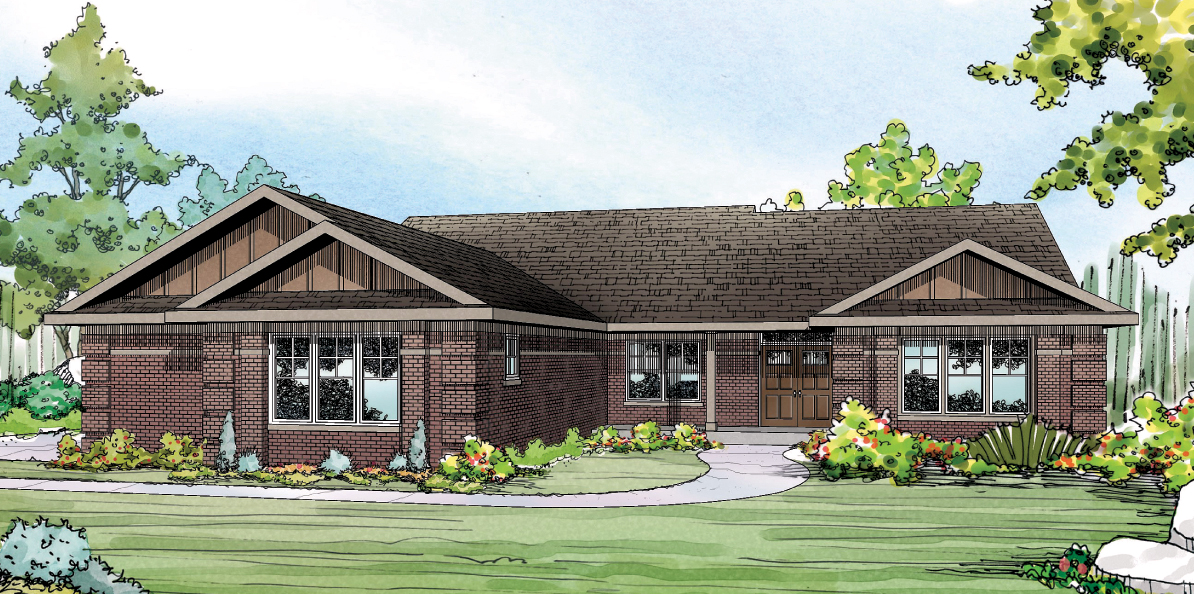 Bakersfield 10-582, Ranch Home Plan, House Plan