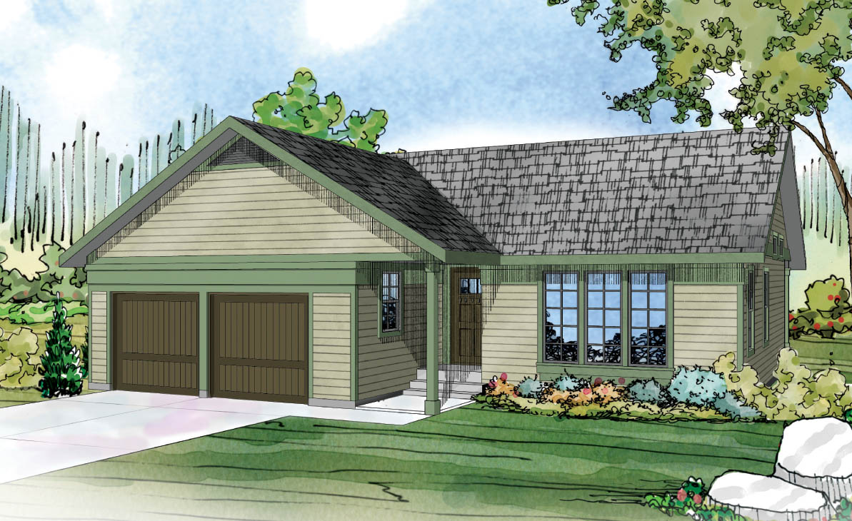 Kenton 10-587, Compact Home, Ranch House Plan