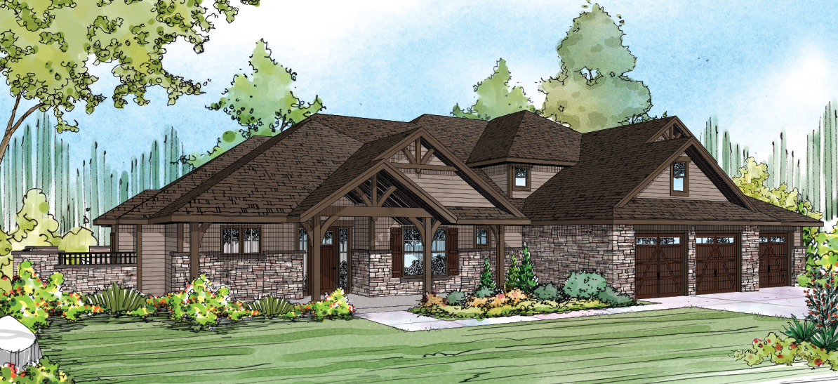 Cedar Creek 30-916, Craftsman Home Plan, Luxury House Plan