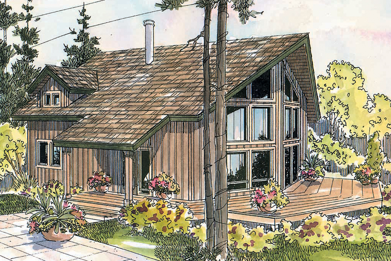 Front Elevation Designs for Small Houses (including A-frame houses