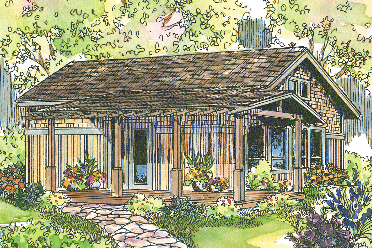 Featured House Plan of the Week, Bungalow Home Plan, Kent 30-498, Cabin Plan, Vacation House Plan