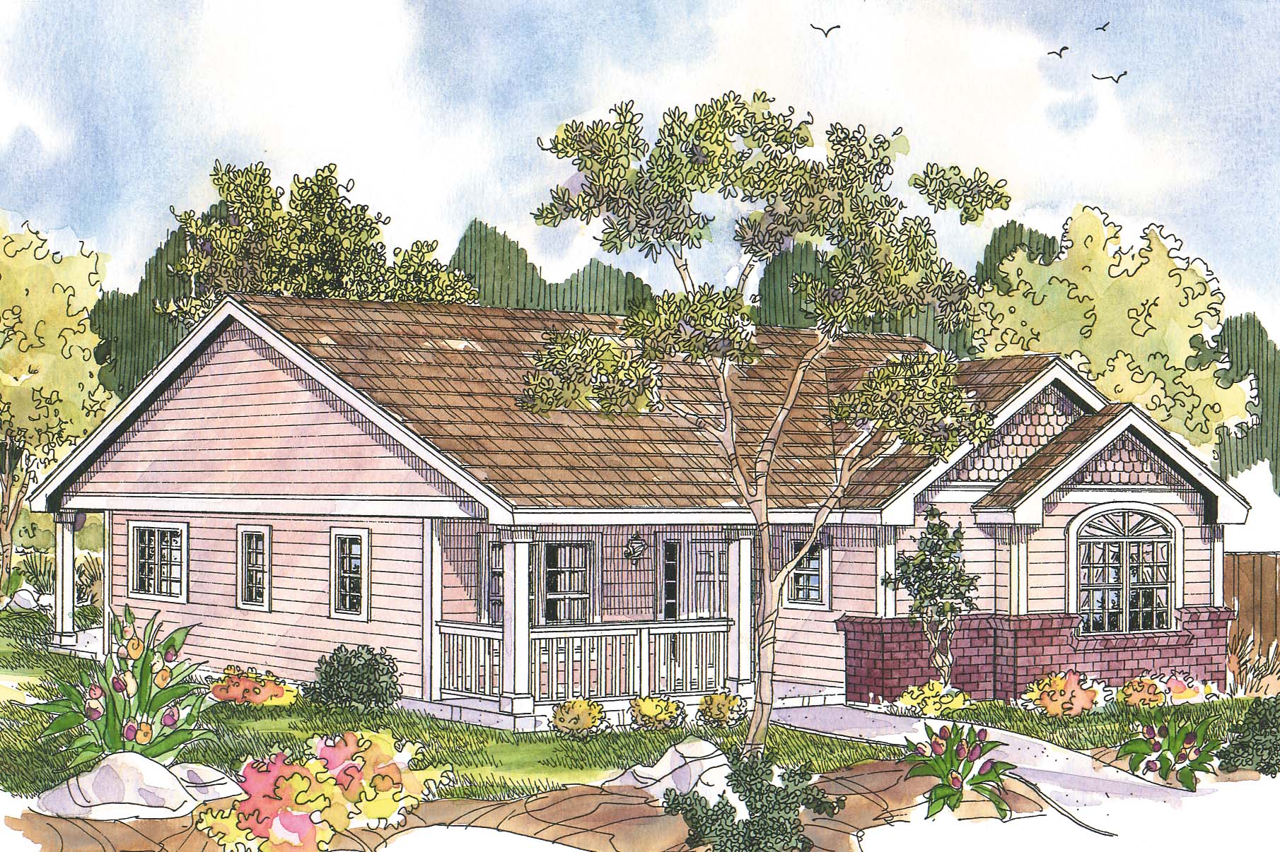 Cottage House Plan, Home Plan, Ranch House Plan, Callaway 30-641