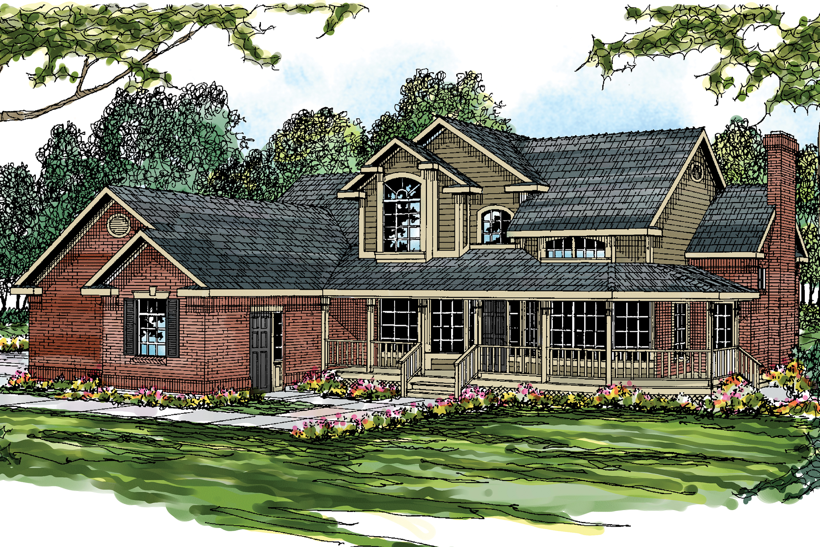 Featured House Plan of the Week, Country House Plan, Home Plan, Charleston 10-252