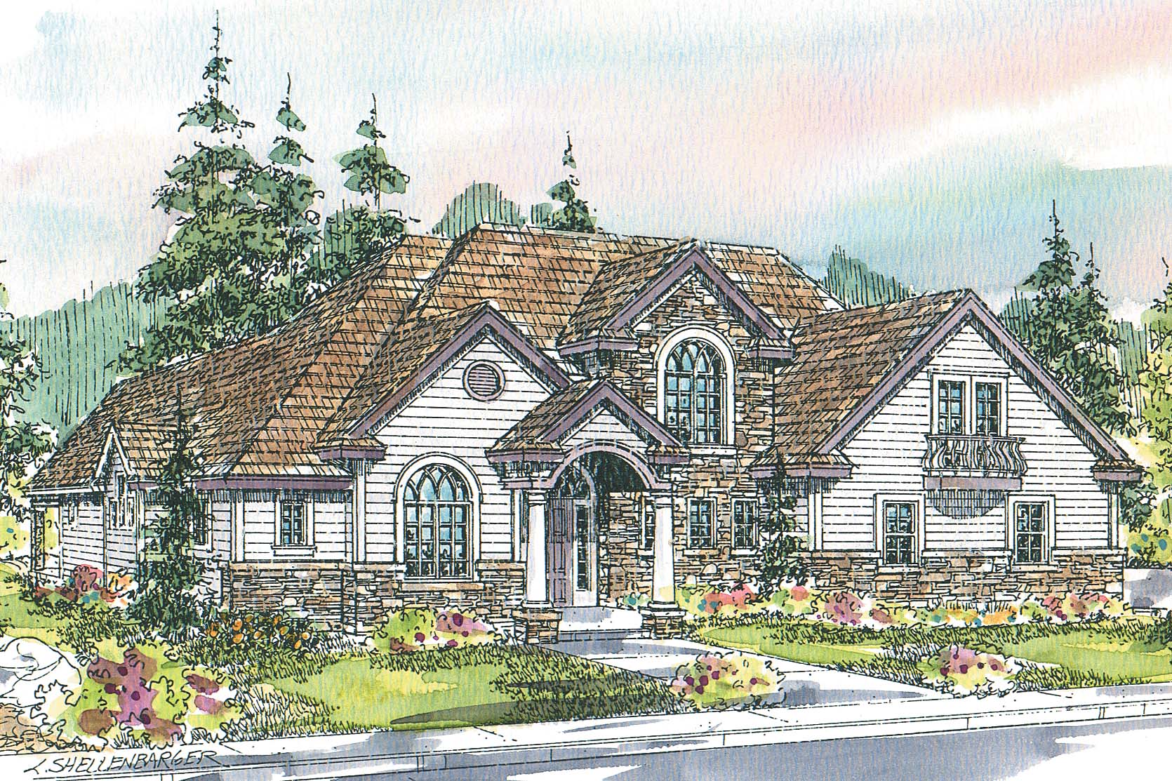 European House Plan, Home Plan, Featured House Plan of the Week, Southwick 30-482