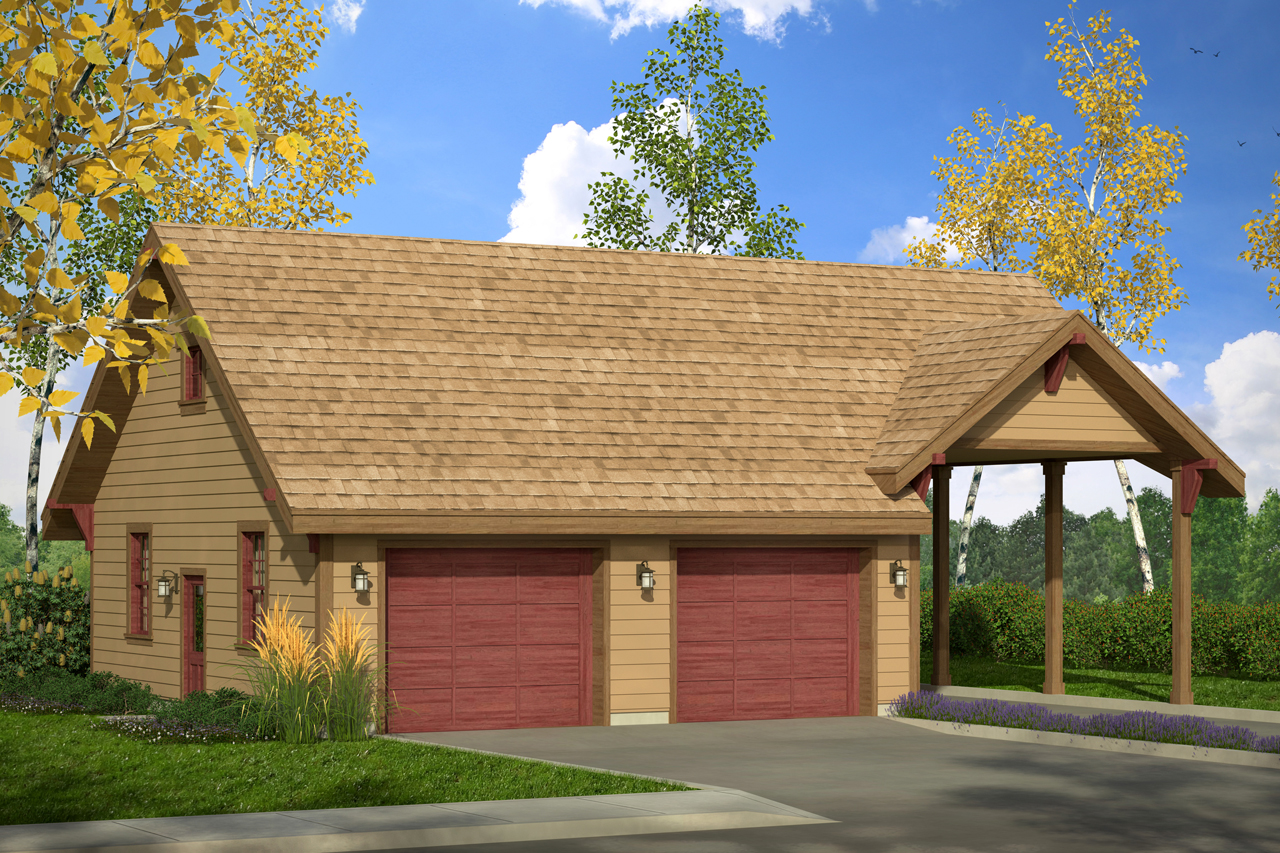 Garage with Carport, Garage Plan, Garage Design, Garage 20-092