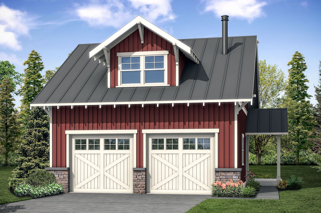 New Garage Plan, Garage Design, Garage with Studio, Garage with Living Space, Garage 20-189