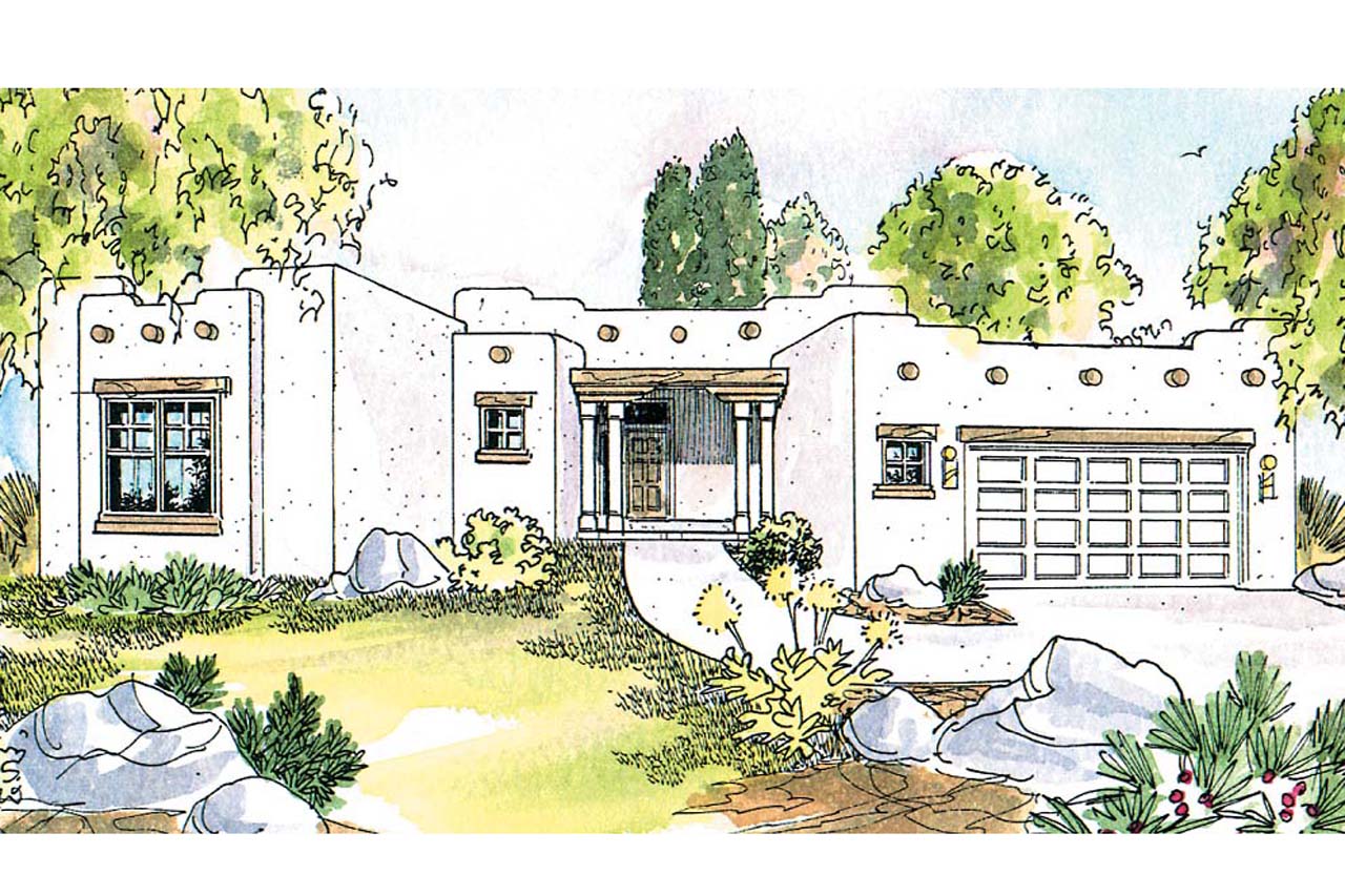 Featured House Plan of the Week, Mesa Verde 11-126, Southwest House Plan, Home Plan