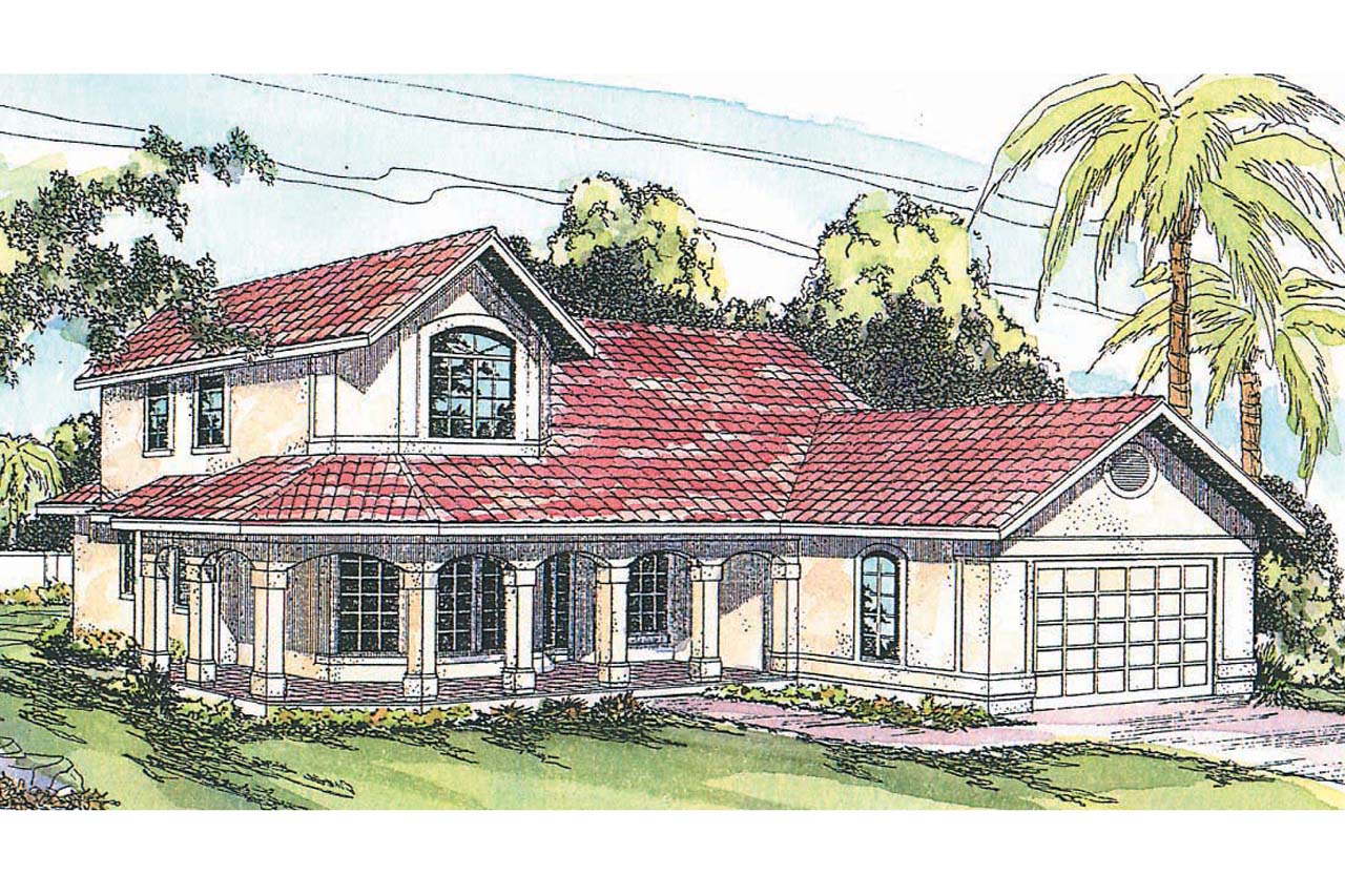 Featured House Plan of the Week, Spanish House Plans, Home Plan, Kendall 11-092